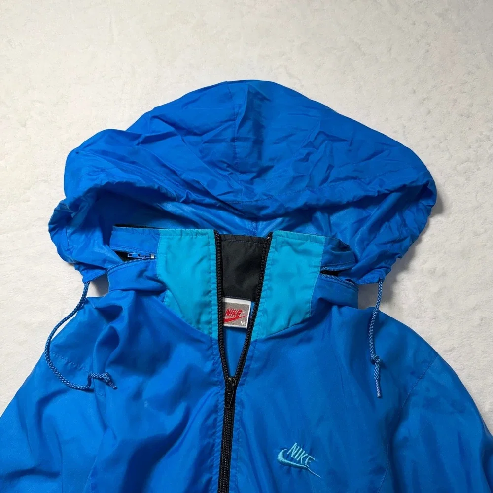 Vintage Nike Windbreaker Jacket Mens M Blue Lightweight Running‎ Sportswear